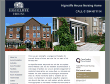 Tablet Screenshot of highcliffehouse.com